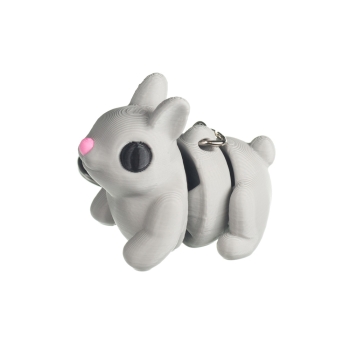 Królik szary - brelok do kluczy